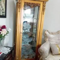 بوفه چوبی طلایی