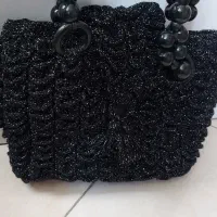 کیف مجلسی بافته شده با نخ