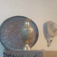 گلدان برنزی قلمزنی  کلکسیونی