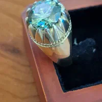 انگشتر نقره موزانایت روسی رکاب دست ساز