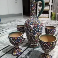 پارچ وجام سفالی