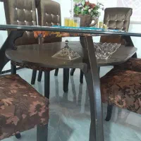 میز ۸ نفره نهارخوری با ۶ عدد صندلی
