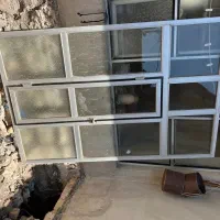 دروپنجره آلومنیوم ویک در چوبی