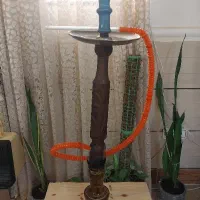 قلیان چوبی رخ دار