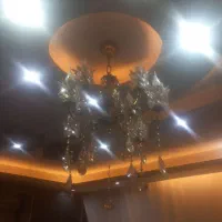 لوستر برنزی چهارشاخه