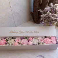 باکس  گلهای  شمعی