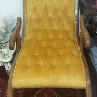 صندلی راک و گهواره ای چوبی