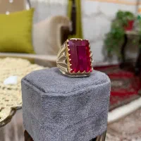 انگشتر نقره یاقوت کلکسیونی