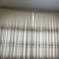 فروش پرده حریر در حد نو با آستر و چوب فردا
