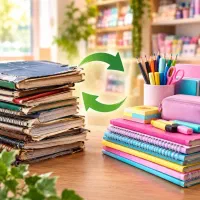 طرح تعویض دفتر و کتاب کهنه با لوازم التحریر نو