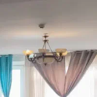 دو عدد لوستر برنجی ۶ و ۴ شاخه