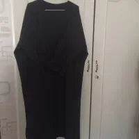 مانتو مشکی لنین لمه سایزبزرگ