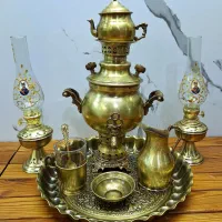 سماور زغالی همراه ست کامل