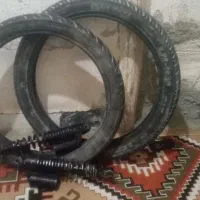 کمک عقب موتور با لاستیک جلو