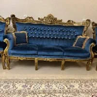 مبلمان استیل ۹نفره ومیزناهارخوری ۸نفره همراه کاور
