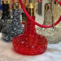 شیشه قلیان کرنو قرمز