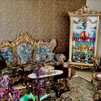 بوفه و مبل سلطنتی و میز ناهار خوری سلطنتی ست