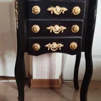 میز تلفن چوبی آنتیک