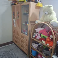 کمد بچه جفت به همراه ویترین عروسک