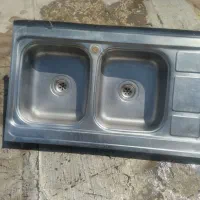 سینک دو لگنه عرض ۱۲۰ روکار