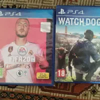 دیسک ps4 بازی fifa2020 و watchdogs 2
