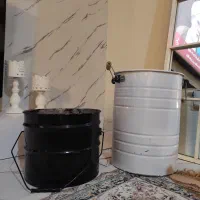 گلدان فلزی بزرگ