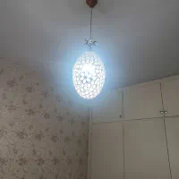 لوستر نگین دار تک شعله