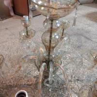 دوعدد لوسترشیشه ای