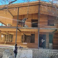 کلبه چوبی ویلا الاچیق