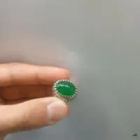 انگشتر نقره با سنگ عقیق