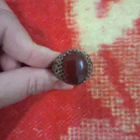 انگشتر مردانه و گوشواره میخی نو