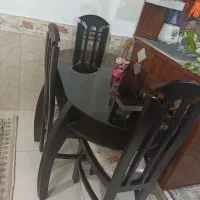 میز ناهارخوری چوبی 4 نفره ،