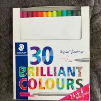 روان‌نویس رنگی استدلر Triplus Fineliner 30 رنگ