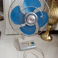 پنکه ژاپنی قدیمی پره فلزی