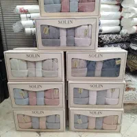 حوله عروس داماد سرویس دوقلو 12 تکه نگارین