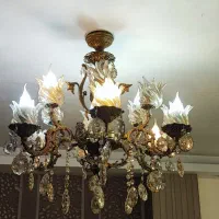 لوستر و دیوار کوب برنز