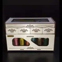 جعبه خیاطی و نخ و سوزن عروس