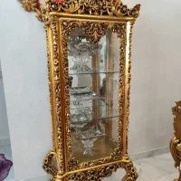 بوفه و ساعت ایستاده ورق طلا