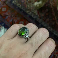 انگشتر نقره زبرجد