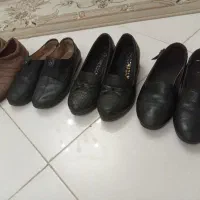 کفش چرم اصل جفتی ۴۵۰در حد نو