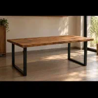 میز روستیک دفرمه و مستطیل