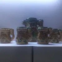پارچ و لیوان سفال