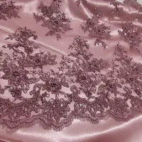 گیپور کار شده به همراه آستر ساتن