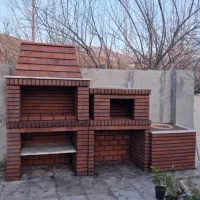 باربیکیو. آجری شومینه هیزمی ،گازی، فرپیتزا آجری