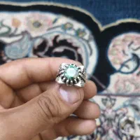انگشتر نقره یاقوت