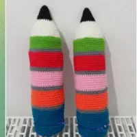 جامدادی بافتنی طرح مداد