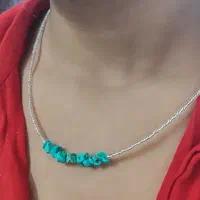 گردنبند فیروزه ای