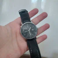 ساعت مچی مردانه wove بند چرمی مشکی  نو
