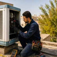 سرویس کار کولر آبی وتعمیر موتور سوخته سرویسکار برق