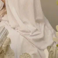 چادر عروس دوخته شده بسیار زیبا و تمیز باقیمت 1500